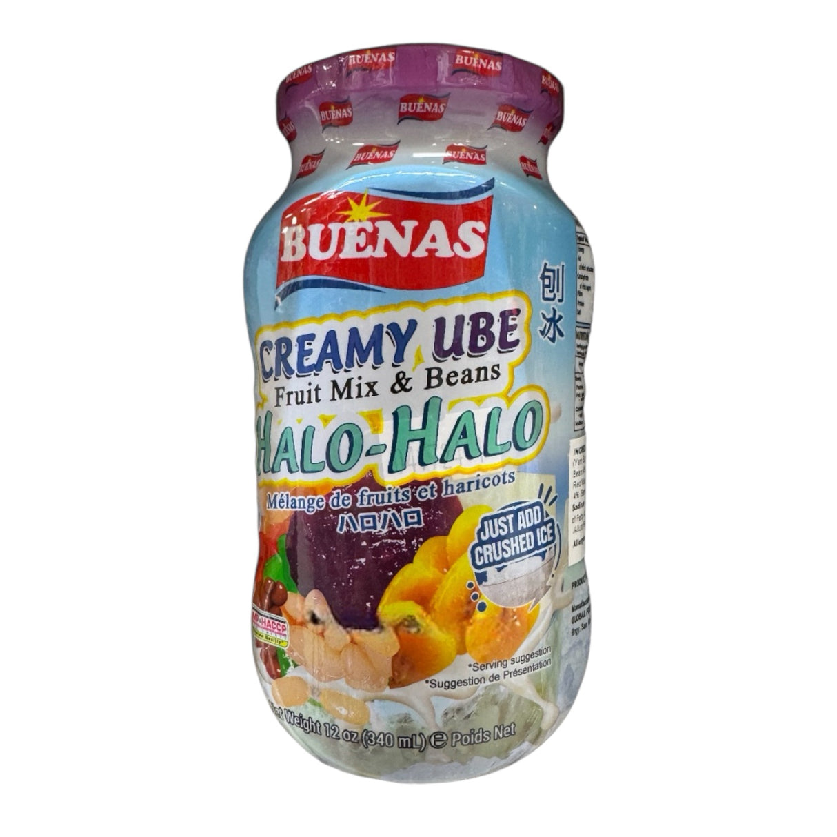 Buenas Creamy Ube Fruit Mix & Beans Halo-halo