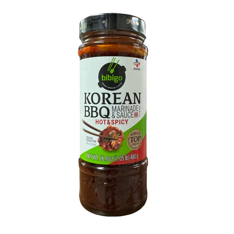 Cj Foods Bibigo Korean BBQ Hot & Spicy Marinade & Sauce