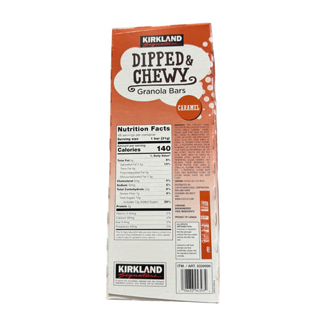 Kirkland Dipped & Chewy Granola Bars Caramel