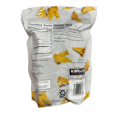 Kirkland Organic Dried Pineapple Tidbits no Sugar Added