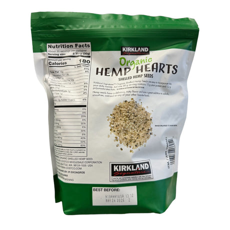 Kirkland Organic Hemp Hearts Shelled Hemp Seeds